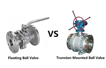 La válvula de bola flotante versus la válvula de bola montada en muñón